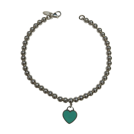 Bracciale Tiffany Beads Tag con Cuore Smaltato