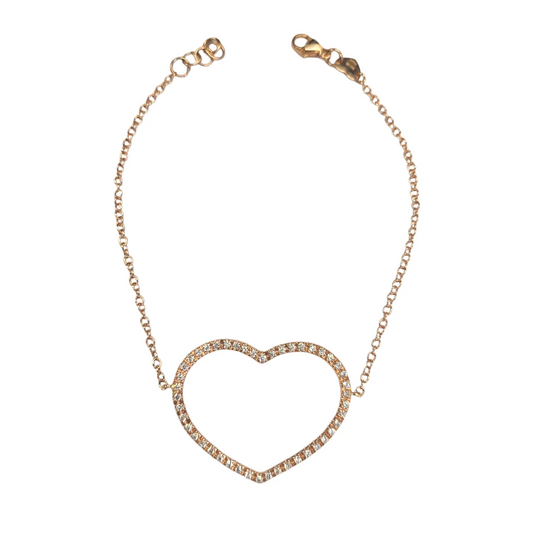 Bracciale Marco Gerbella Cuore con Diamanti