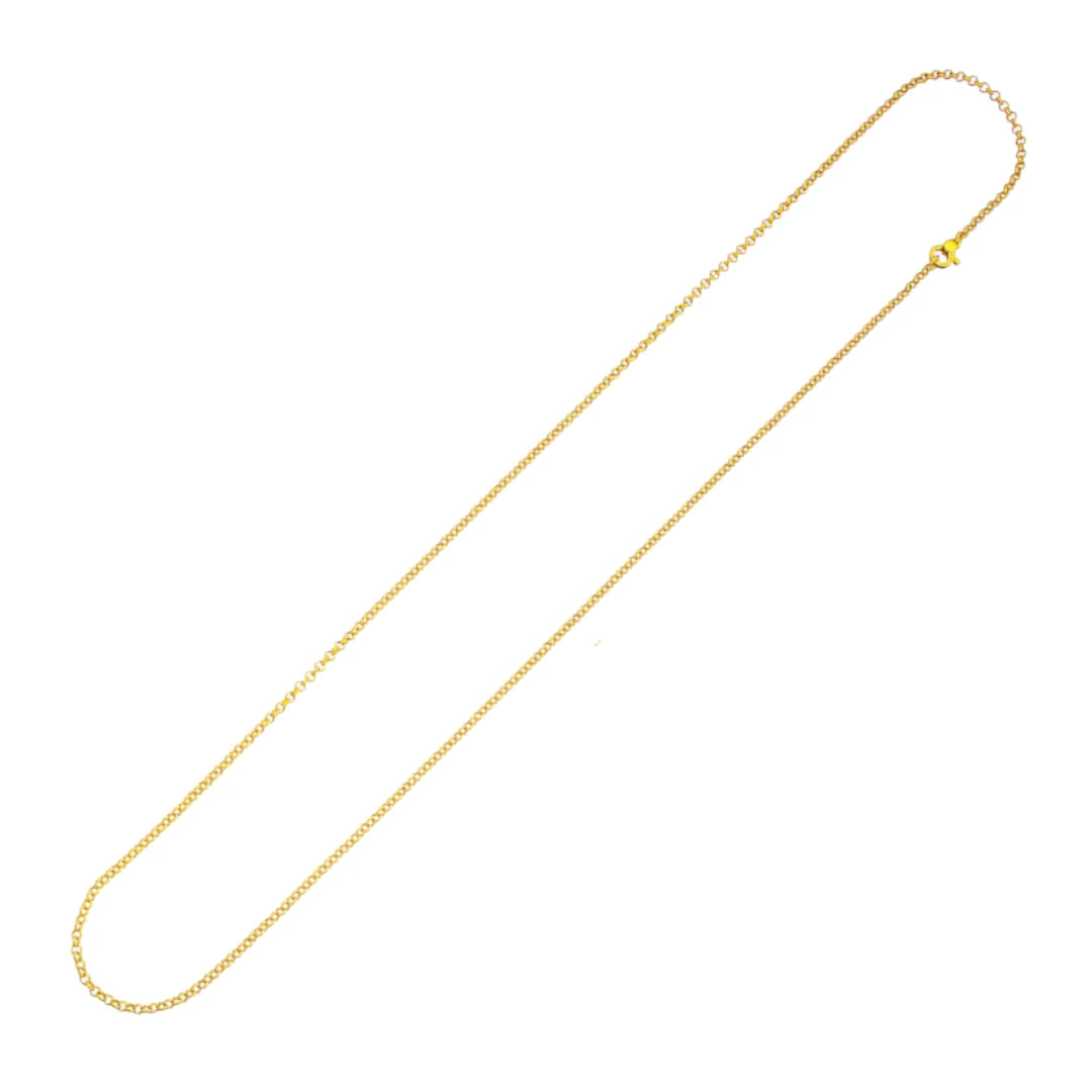 Collana Rolò Mini Dorata Lunga