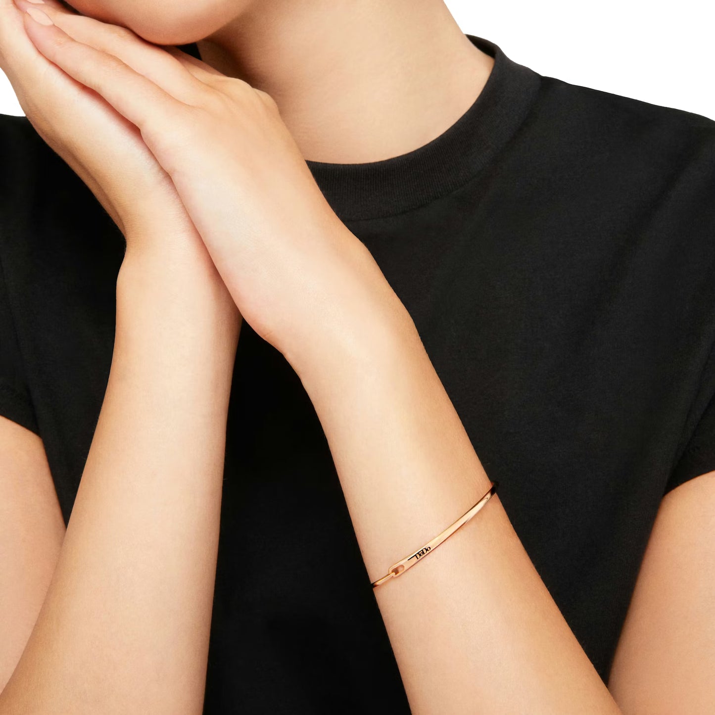 bracciale bangle essentials oro rosa