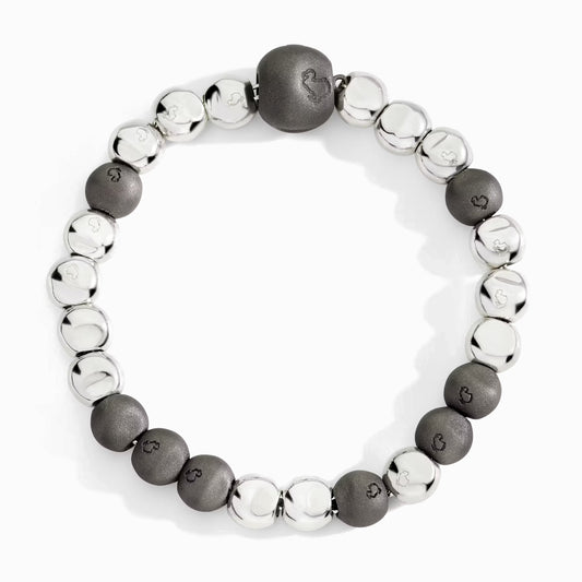 Bracciale Pepite in Argento e Titanio