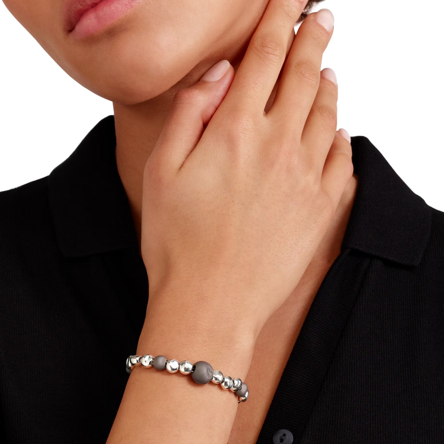 Bracciale Pepite in Argento e Titanio