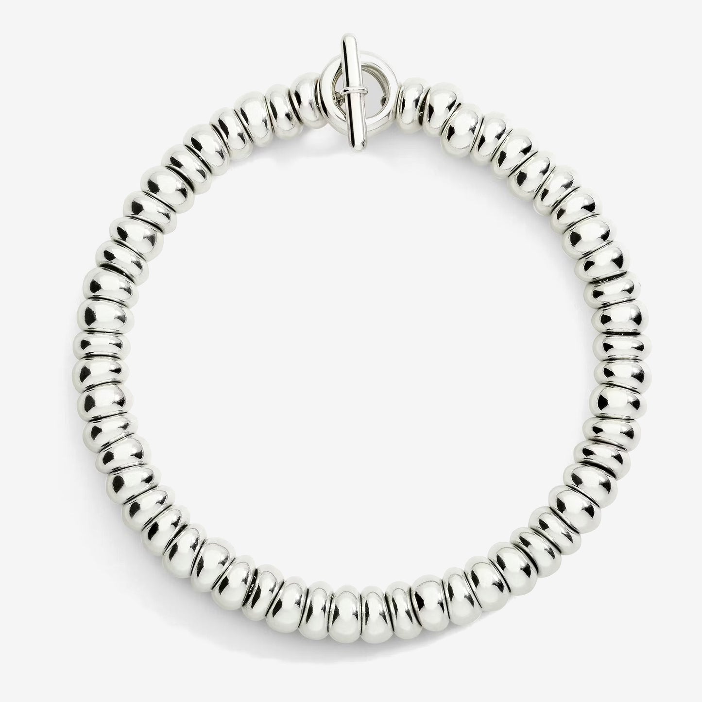 bracciale rondelle bold argento
