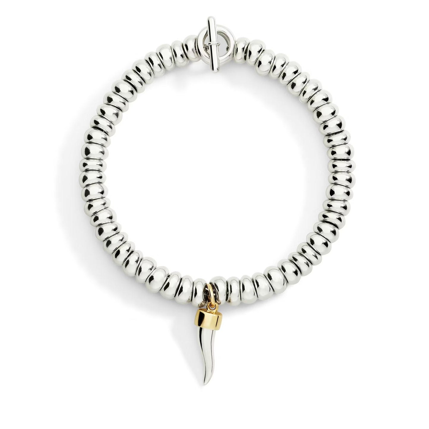 bracciale rondelle bold argento