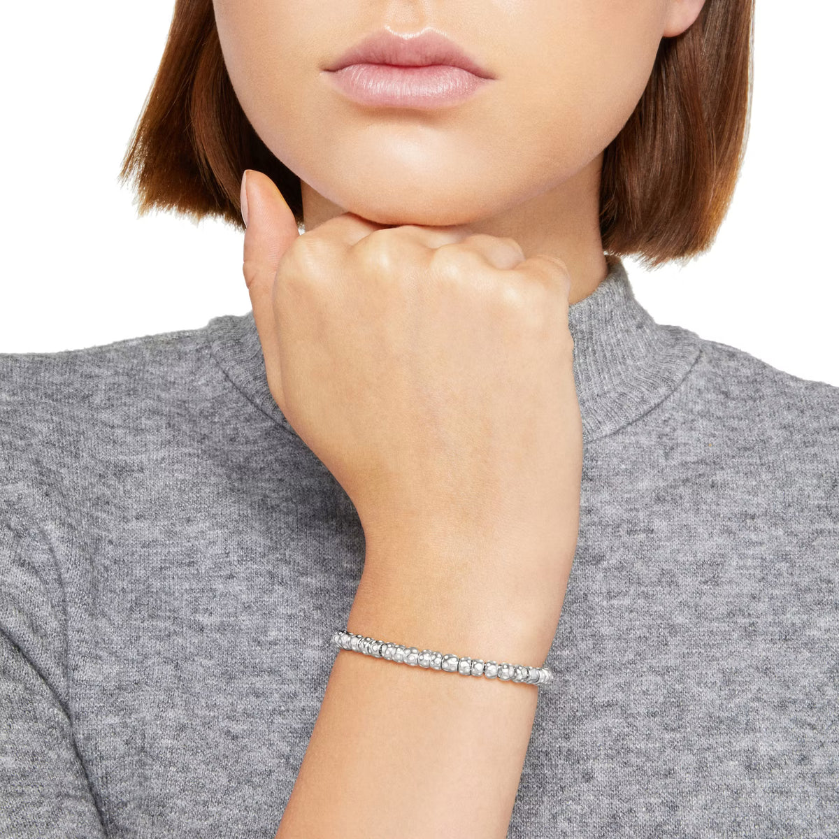 Silver Bead Bracelet