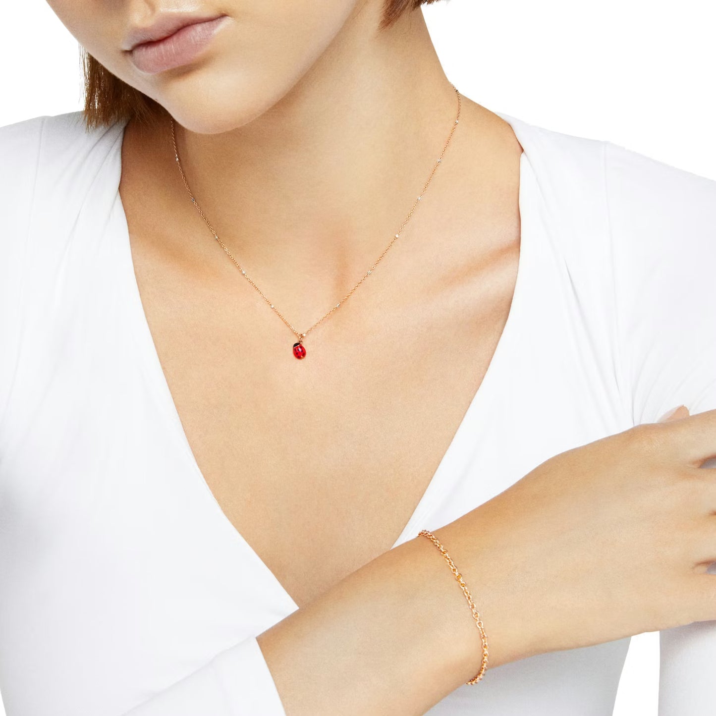 collana mini coccinella