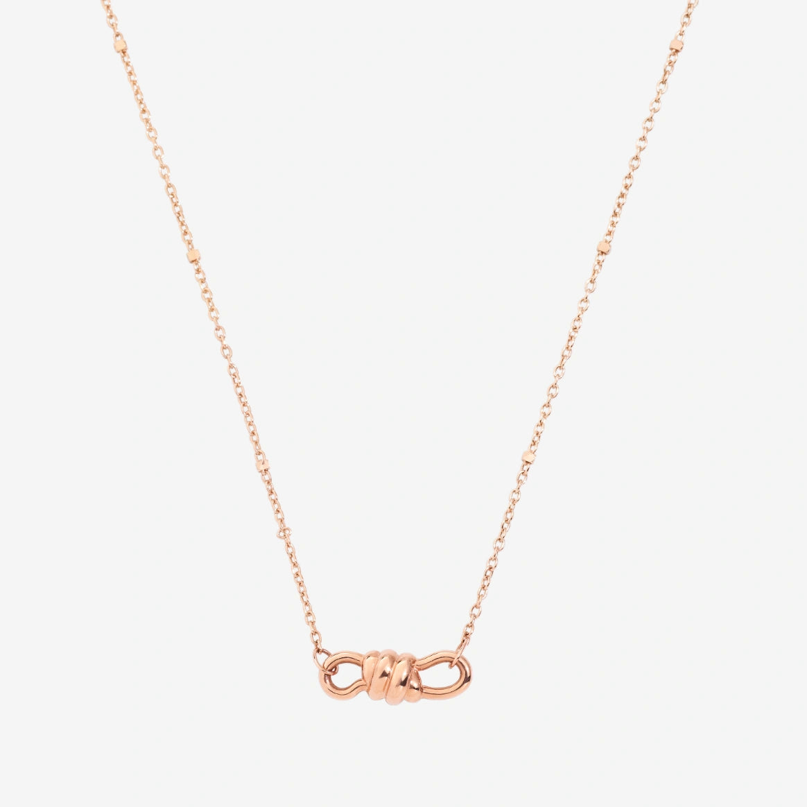 collana chocker nodo oro rosa