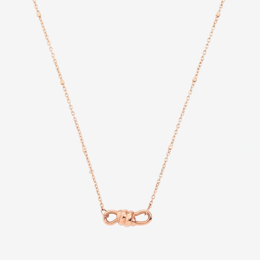 collana chocker nodo oro rosa