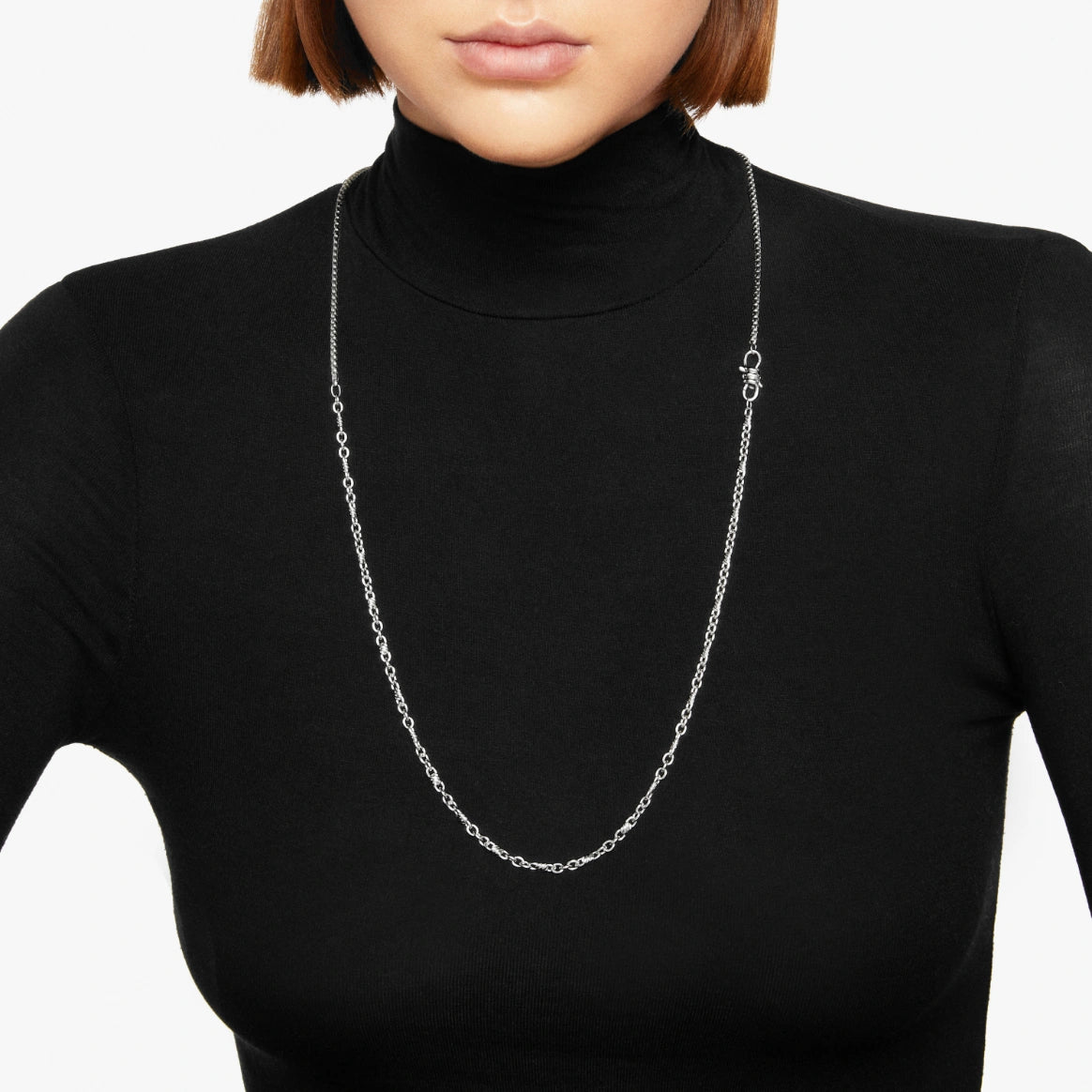 collana nodo argento