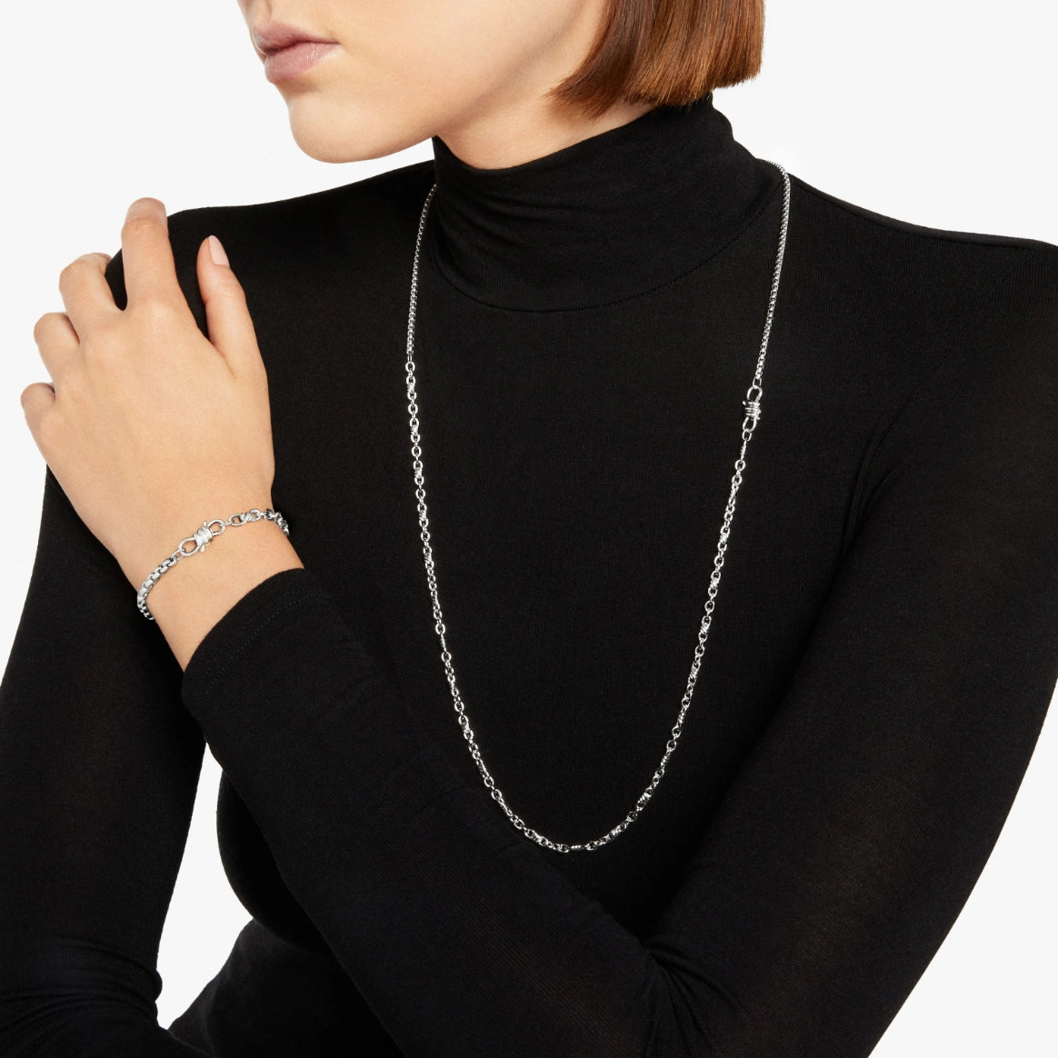 collana nodo argento
