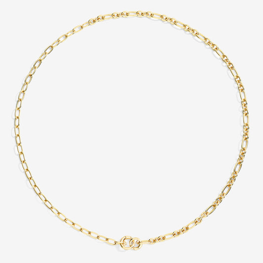 collana maglie apribili argento dorato