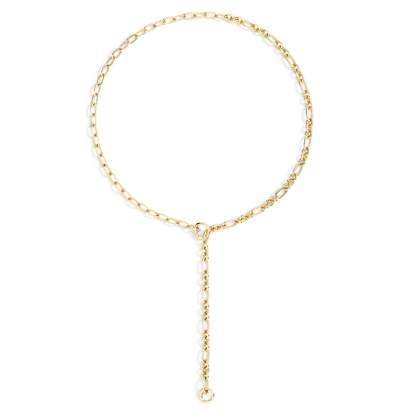 collana maglie apribili argento dorato