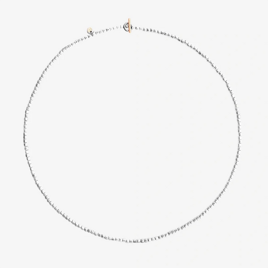 collana mini granelli argento