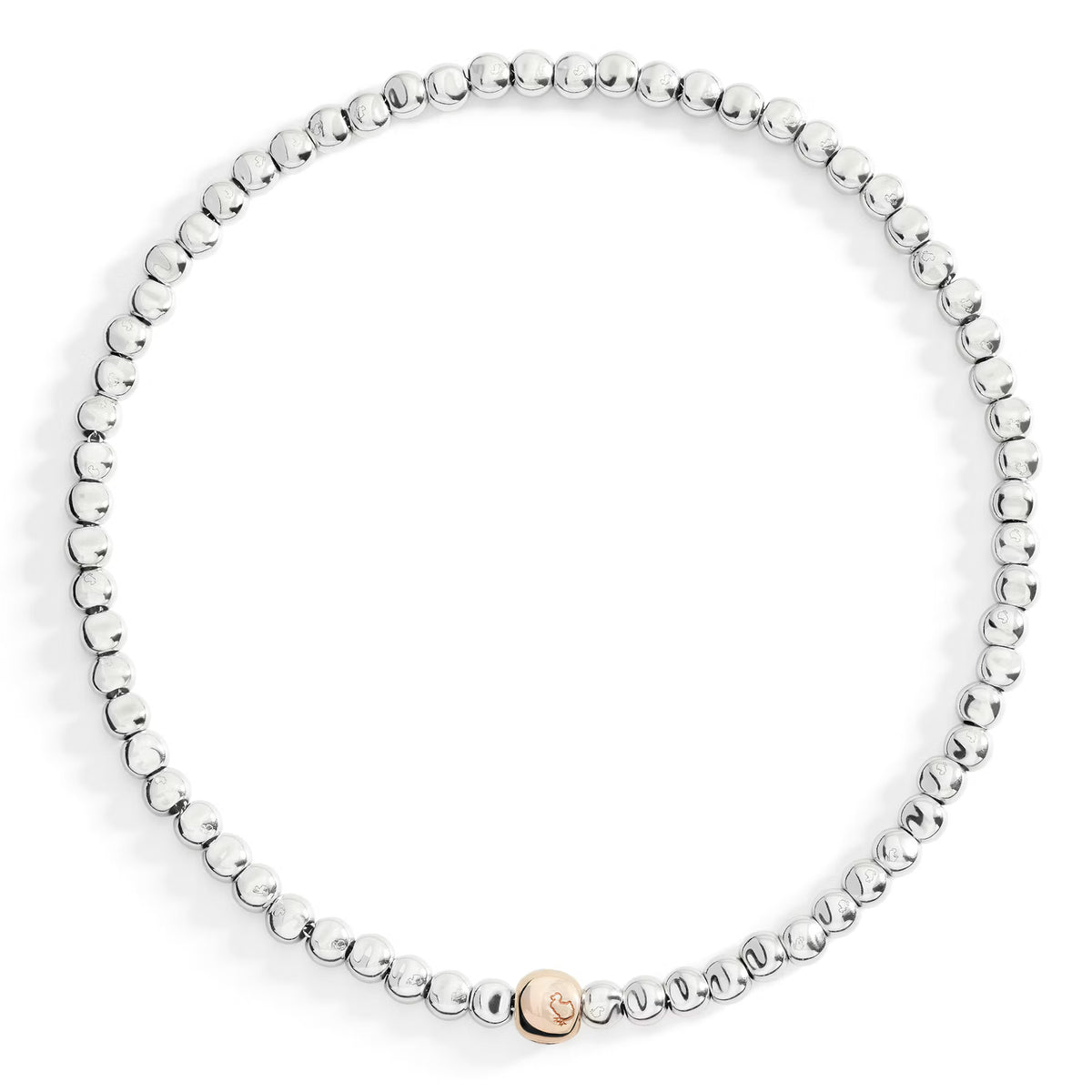 Collana Pepite in Argento e Oro Rosa