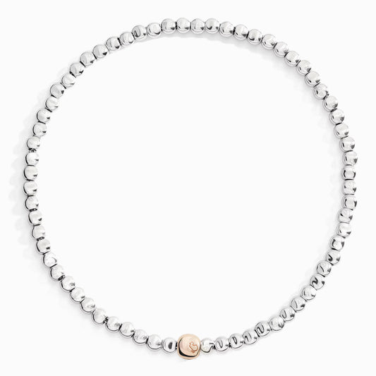 Collana Pepite in Argento e Oro Rosa