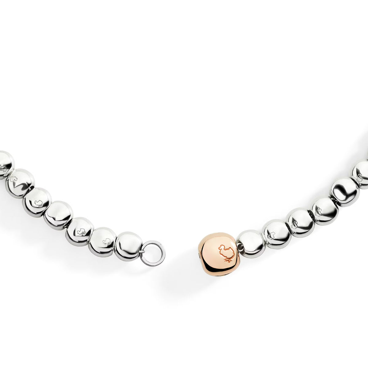 Collana Pepite in Argento e Oro Rosa