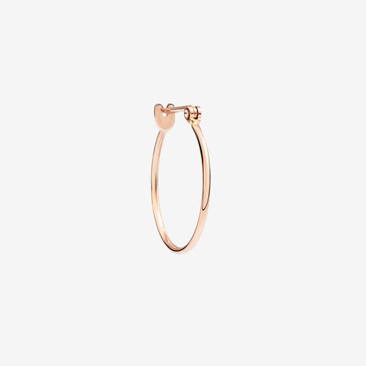 orecchino hoop essentials oro rosa