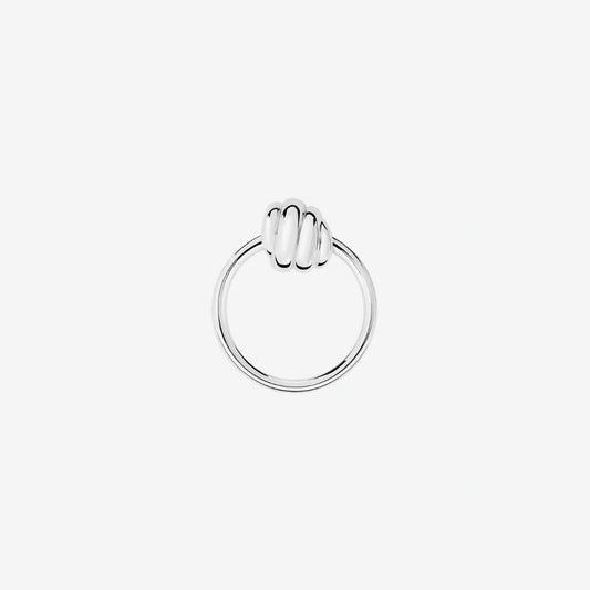 orecchino stud nodo argento