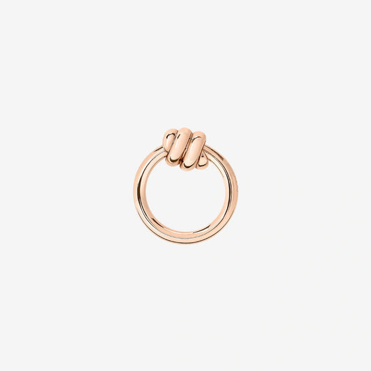 orecchino stud nodo oro rosa