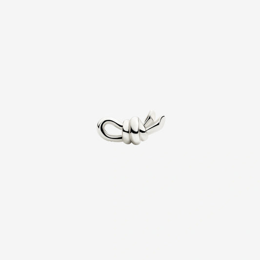 orecchino stud nodo argento sinistro