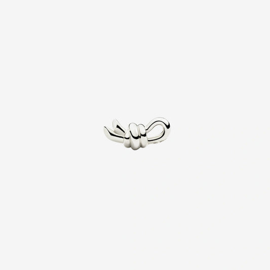 orecchino stud nodo argento destro