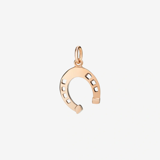 ciondolo ferro di cavallo oro rosa