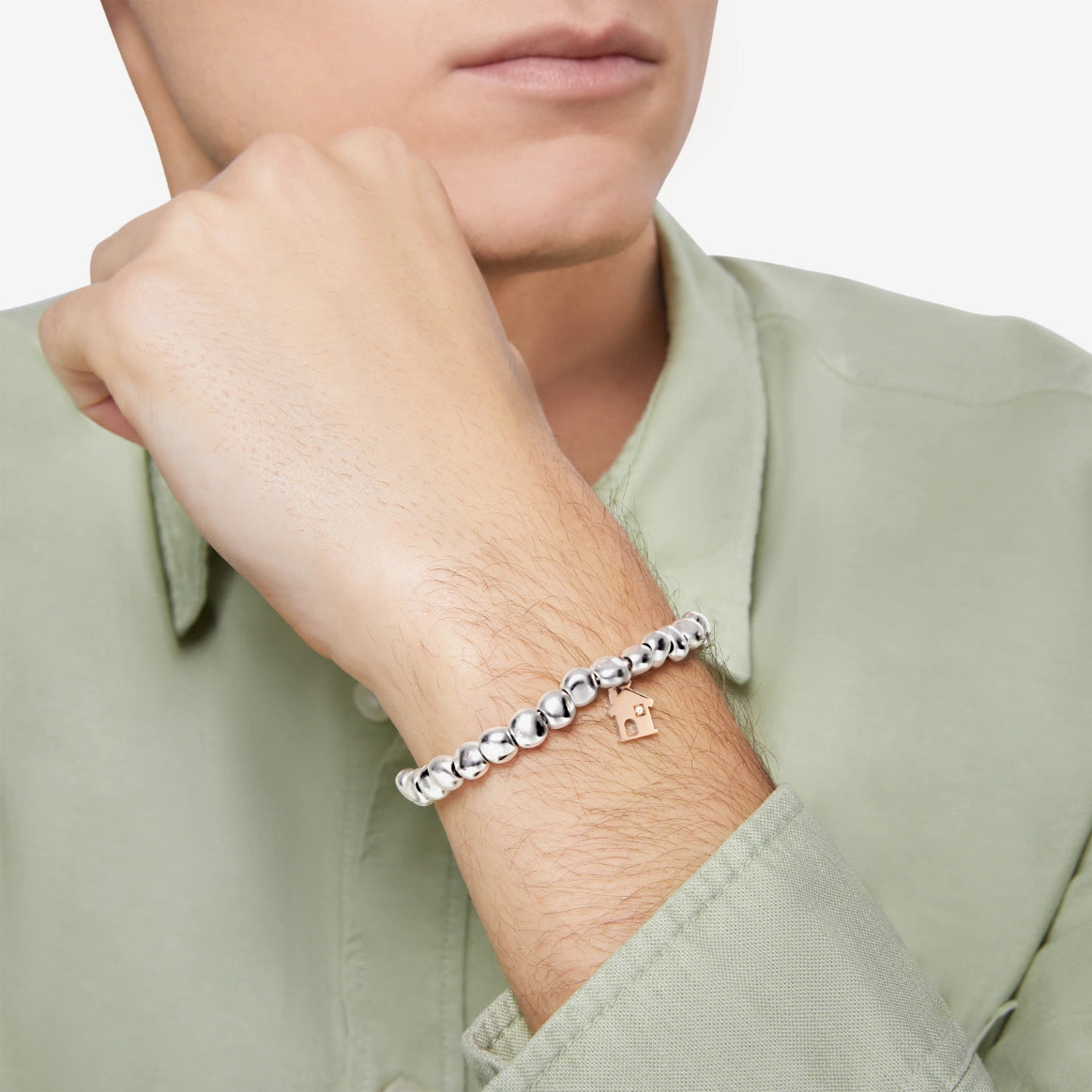 ciondolo casa oro rosa & diamante bianco - LIMITED EDITION