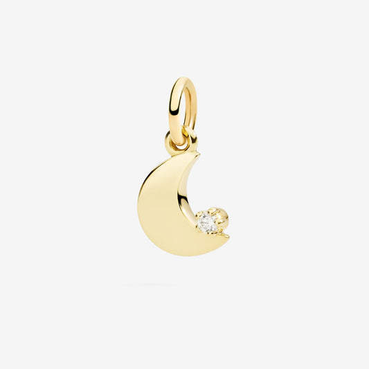 Charm Luna con Diamante