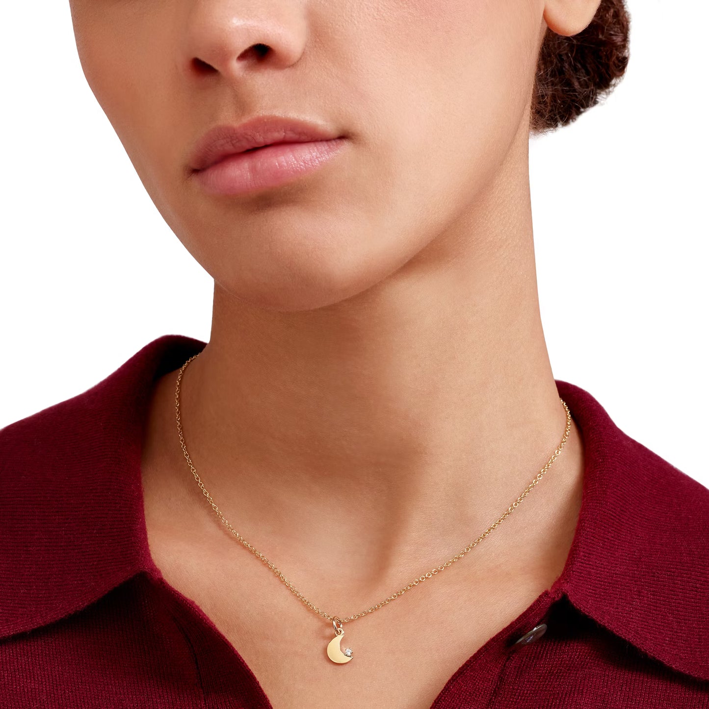 Charm Luna con Diamante