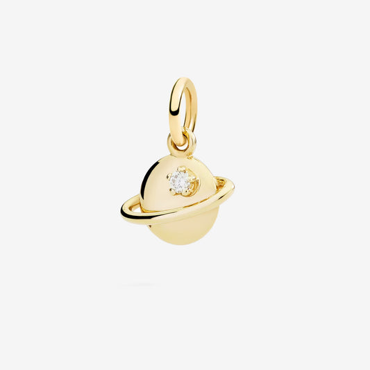 Charm Pianeta con Diamante