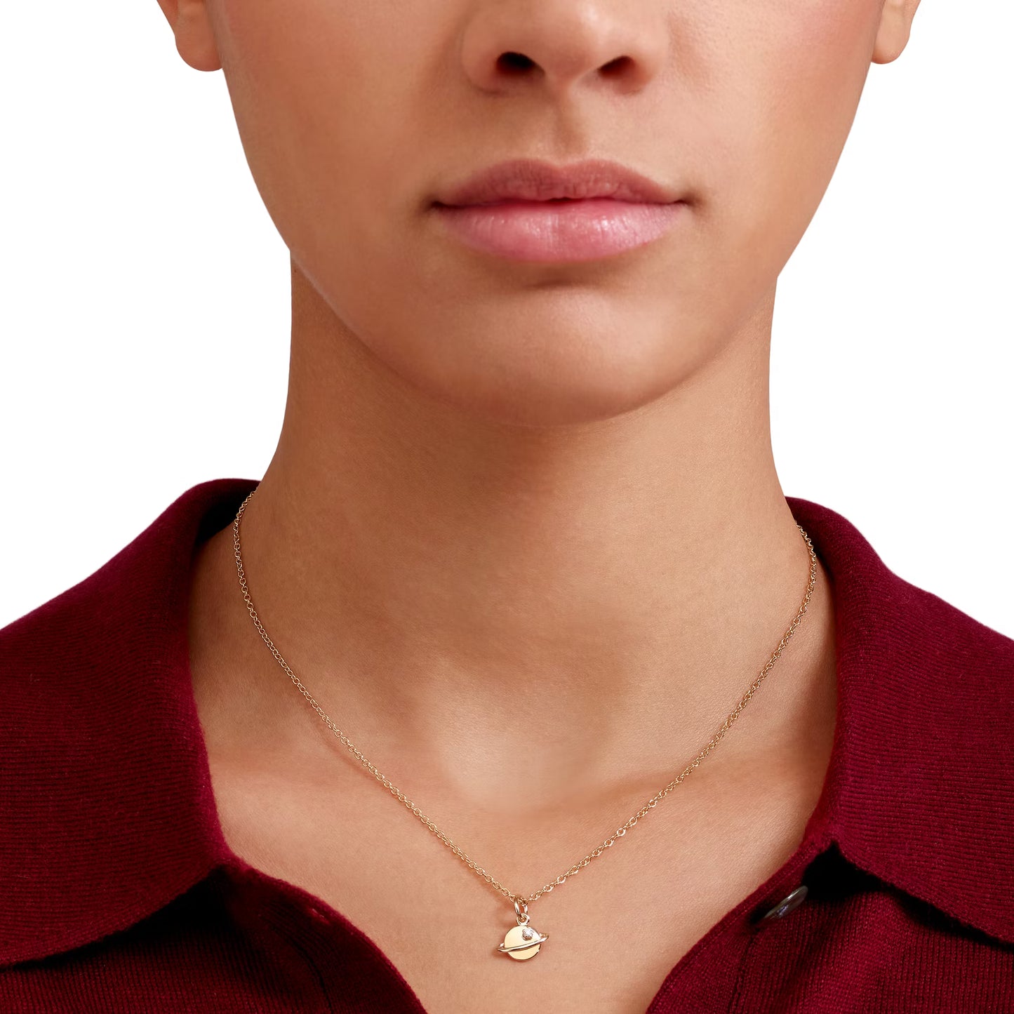 Charm Pianeta con Diamante