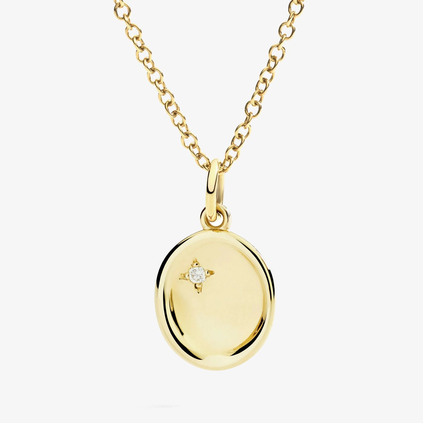 Ciondolo Sigillo oro giallo & Diamante bianco