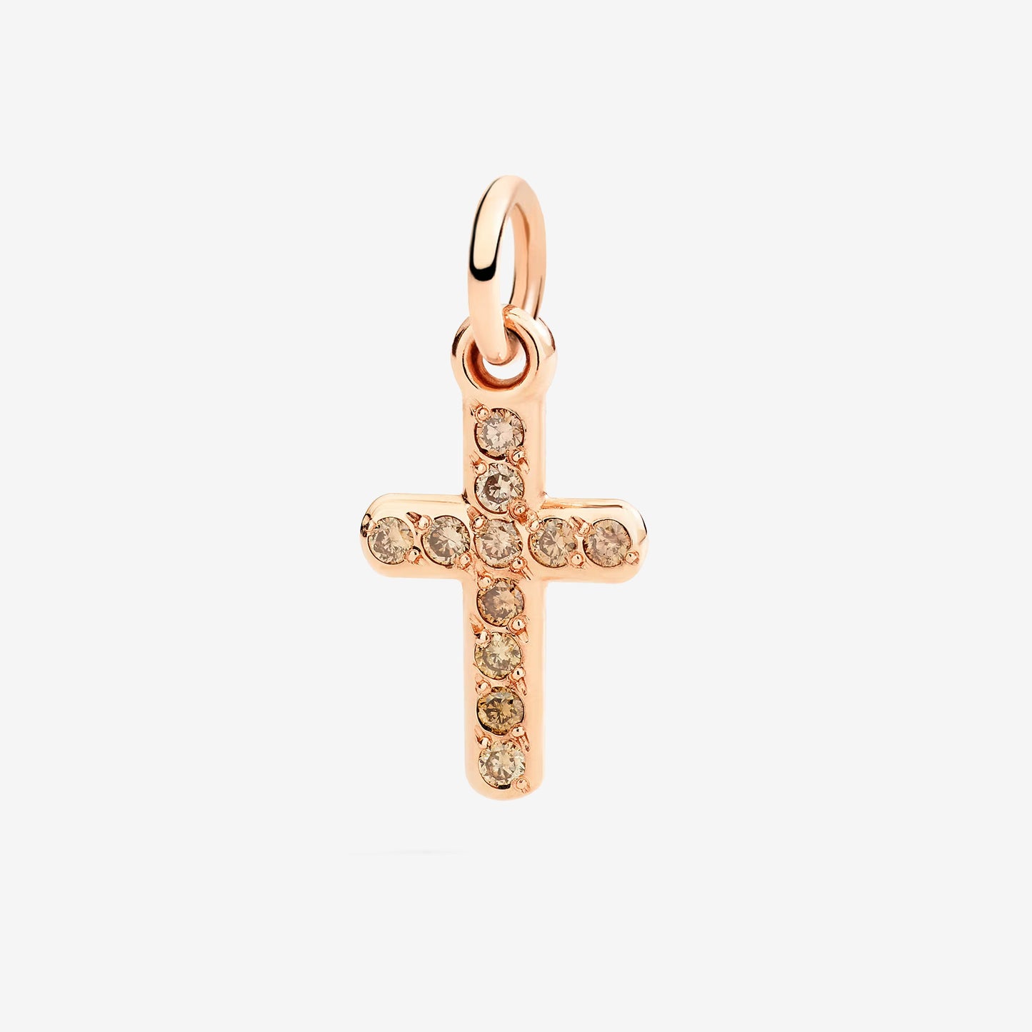 Ciondolo Corce Oro Rosa e Diamanti Brown