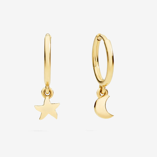 Orecchini Hoop Stellina & Luna