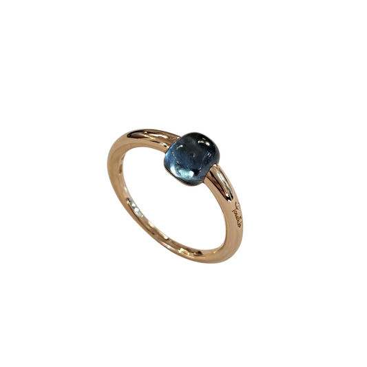 Anello Pomellato m'ama non m'ama azzurro