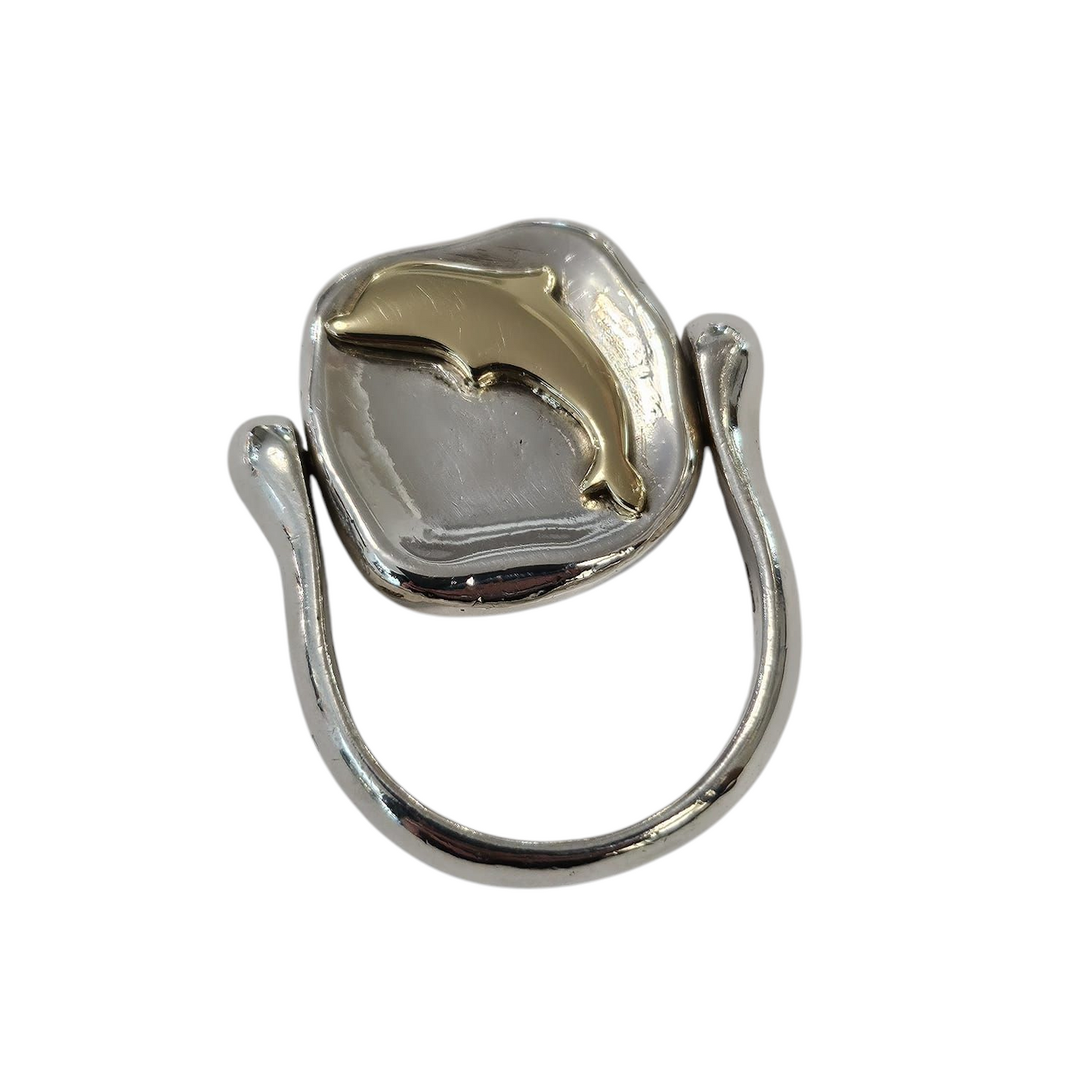 Anello DoDo piastrina con Delfino