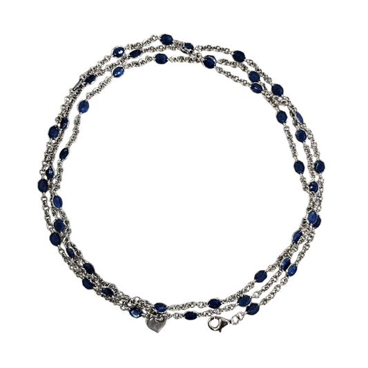 Collana Chantecler et Voilà Smalto azzurro
