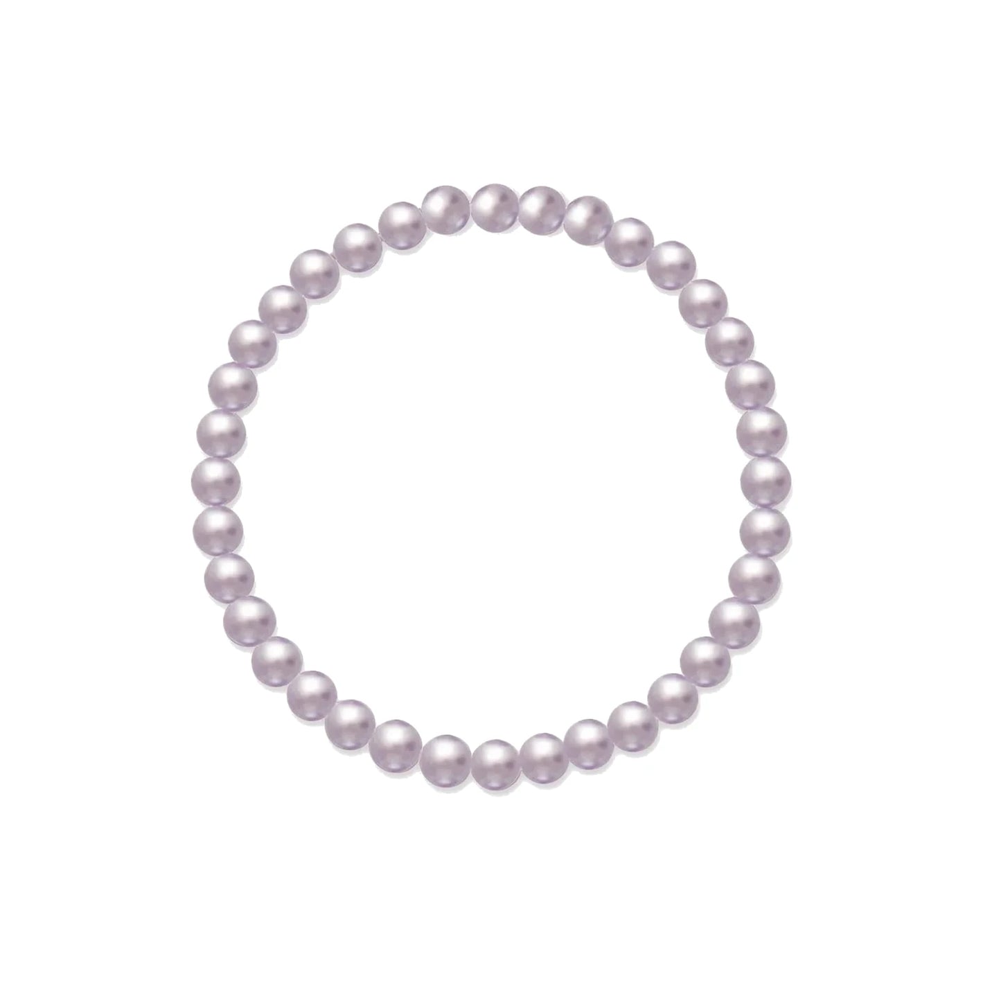 Bracciale Elastico con Perle Viola