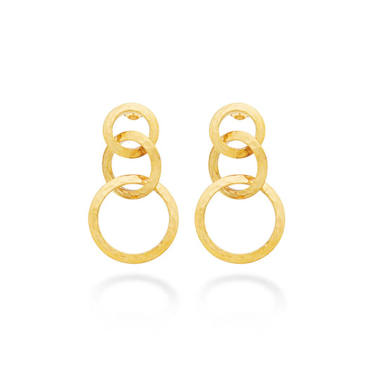 Orecchini Cascata Blade Dorati