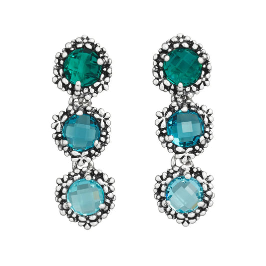 Orecchini Cascata Blu Ivy