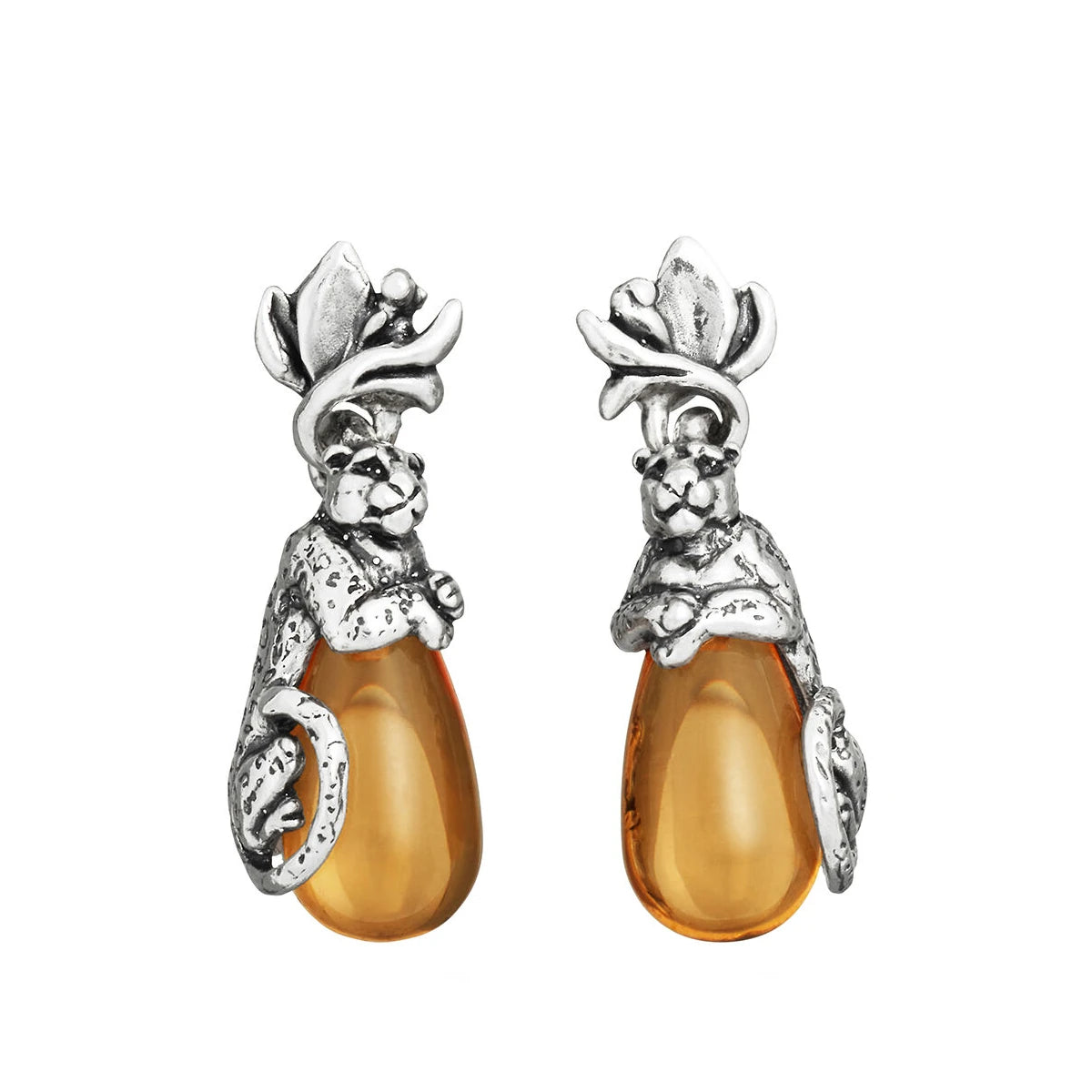 Orecchini Goccia Leopardo