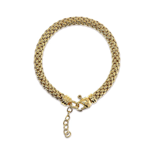 Bracciale Maxi Catena Popcorn Giallo