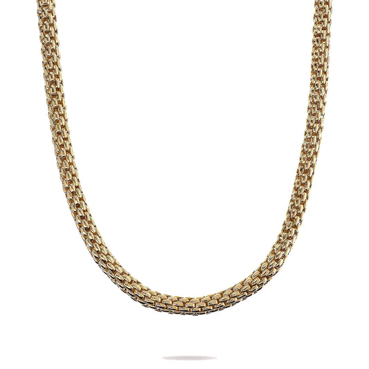 Collana Golden Girocollo Maxi Catena Popcorn