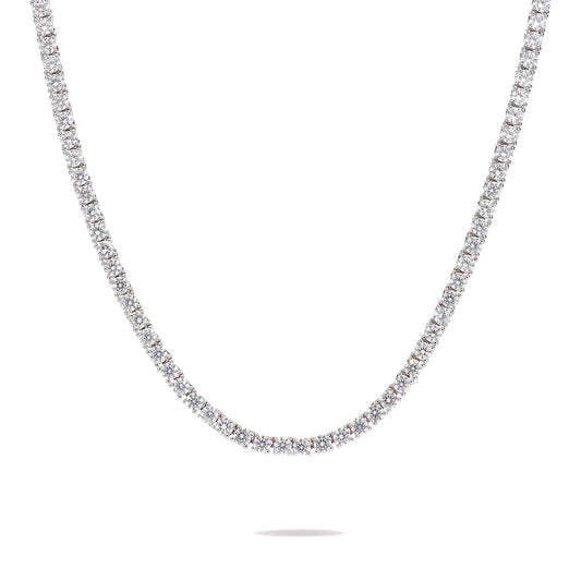 Collana Tennis con Cubic Zirconia Tonde