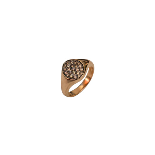 Anello Crivelli Chevalier Diamanti Brown
