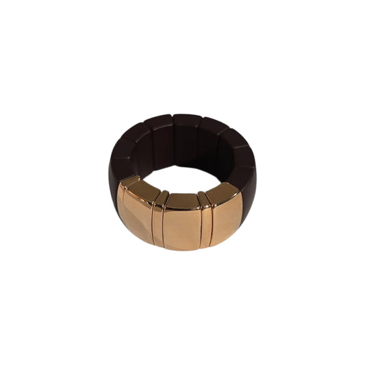 Anello Domino Oro Rosa e Marrone