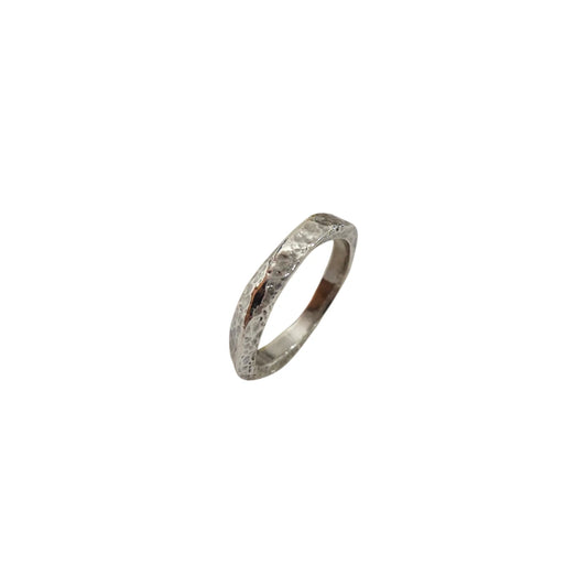 Anello Raspini Uomo Martellato