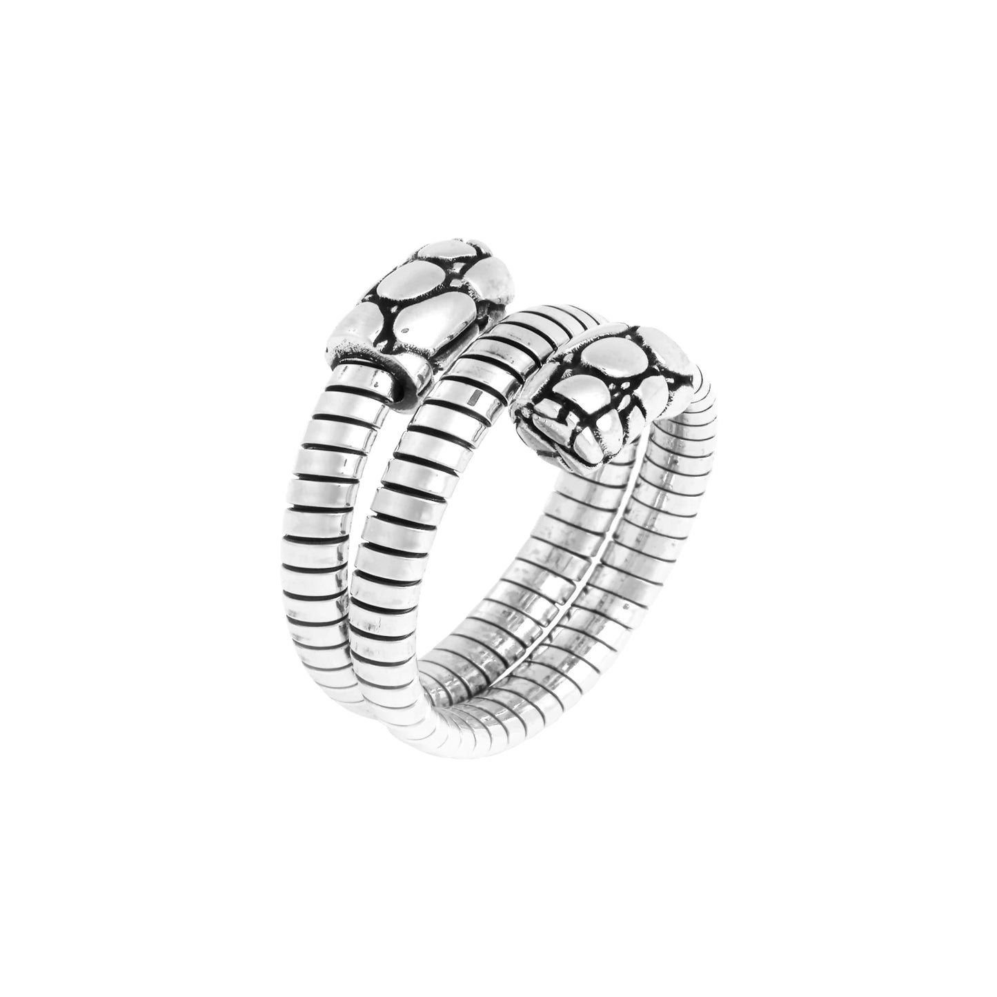Anello Tubogas Croco Doppio