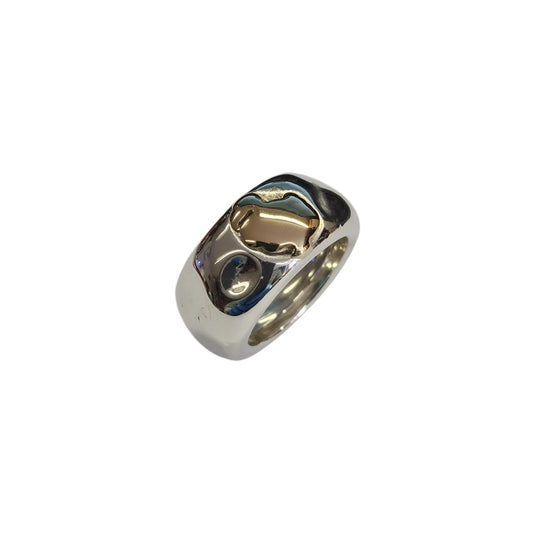 Anello DoDo fascione logo oro