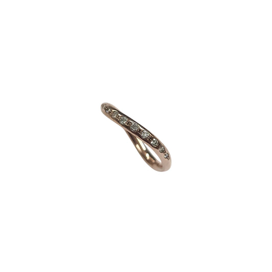 Anello DoDo Wave Essential Oro Rosa e Diamanti